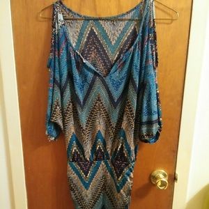 Vibrant multicolor club dress